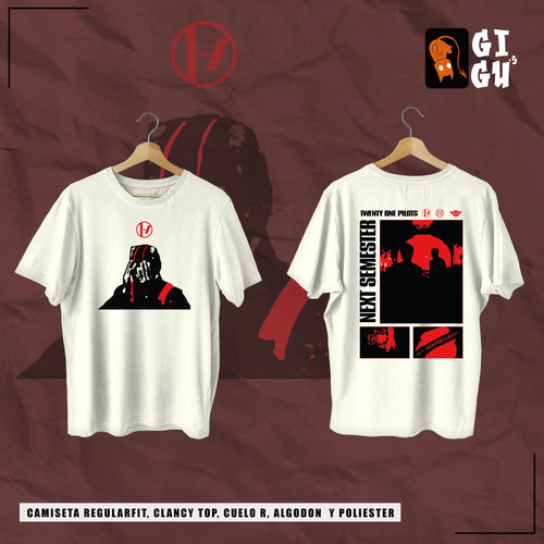 Camiseta "Next Semester" | Edición Limitada Twenty One Pilots x GiGu